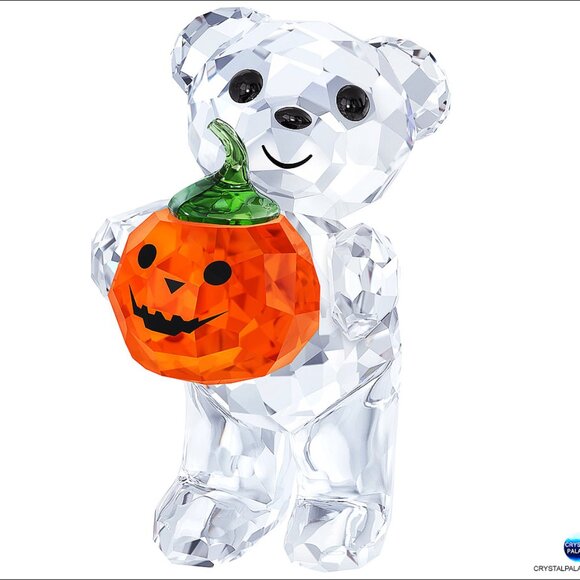 Swarovski Kris Bear A Pumpkin For You BNIB Discontinued Holiday Gift - Picture 1 of 4